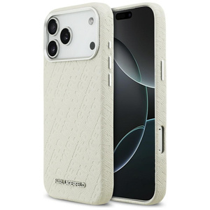 Etui Karl Lagerfeld FW Stamped Karl      MagSafe do iPhone 17 Pro Max beżowy