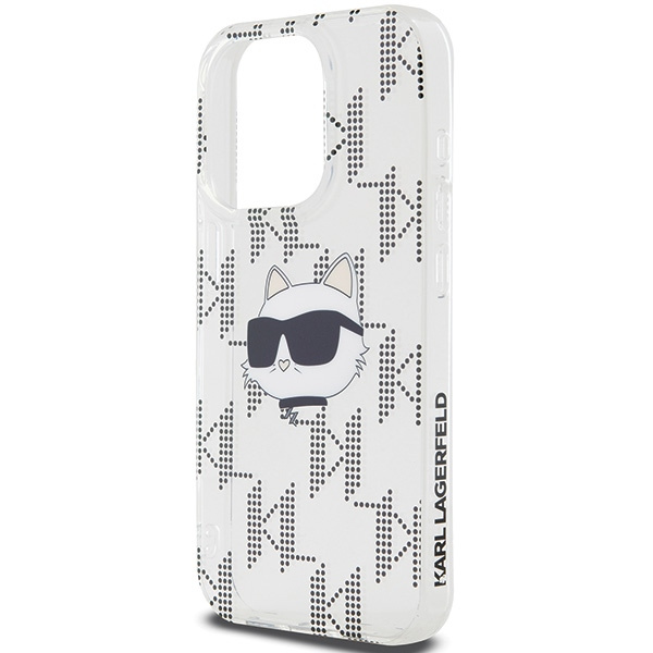 Etui Karl Lagerfeld KLHCP15LHKLPCHT iPhone 15 Pro 6.1" transparent hardcase IML Choupette Head & Monogram