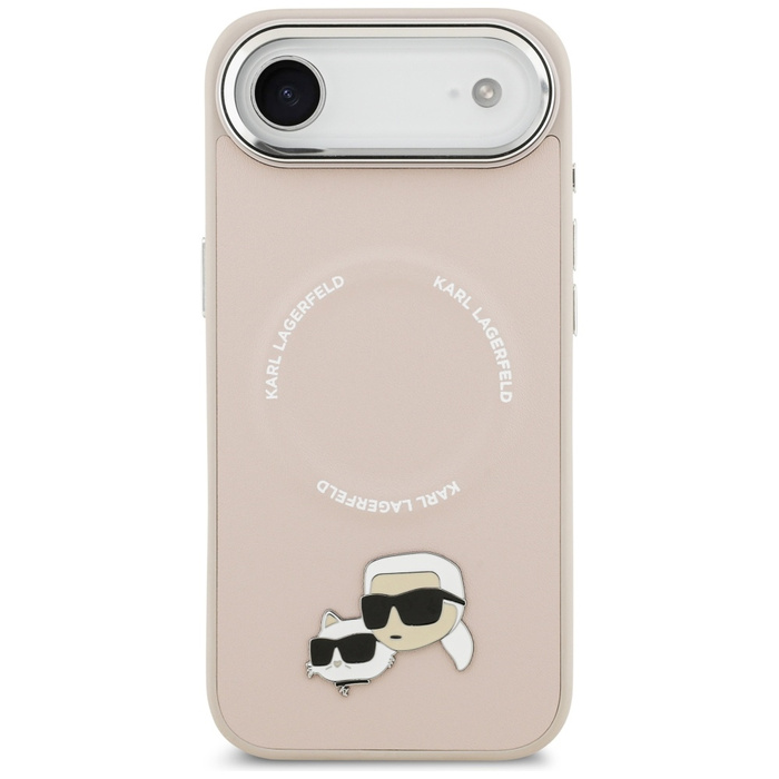 Etui Karl Lagerfeld Karl & Choupette     Pins MagSafe do iPhone Air różowy
