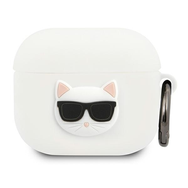 Etui KARL LAGERFELD Apple AirPods 3 Silicone Choupette Biały Case