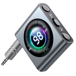 Joyroom transmiter Bluetooth AUX (nadajnik / odbiornik) do samochodu, telewizora szary (JR-CB2)