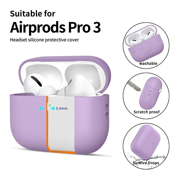 TECH-PROTECT SILICONE APPLE AIRPODS PRO 3 LAVENDER
