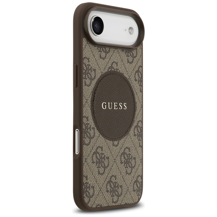 Etui Guess 4G Circle Classic Logo        MagSafe do iPhone Air brązowy