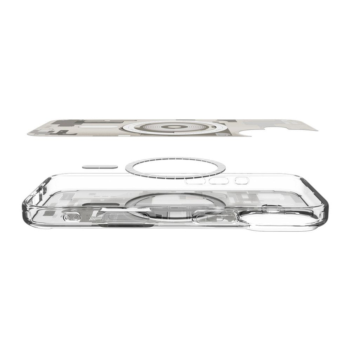 ETUI SPIGEN IPHONE 17 ULTRA HYBRID MAG MAGSAFE ZERO ONE NATURAL TITANIUM