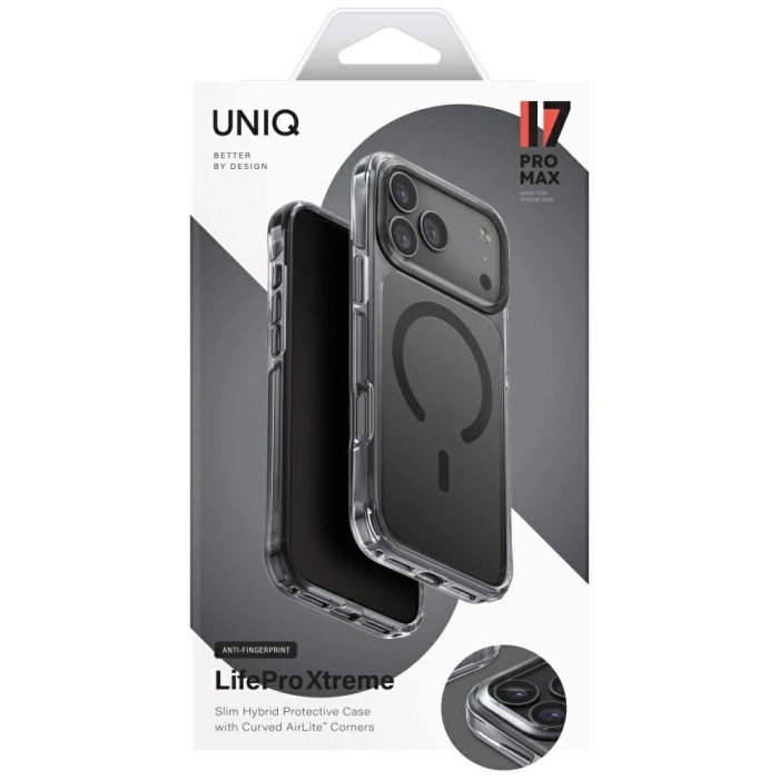 Etui UNIQ LifePro Xtreme do iPhone 17    Pro Max Magclick Charging czarny