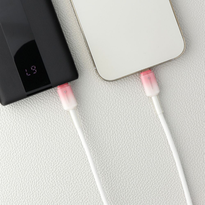 Kabel USB C do Lightning Forcell F-Energy PD 3A 27W Gradient 1 m C356 biały