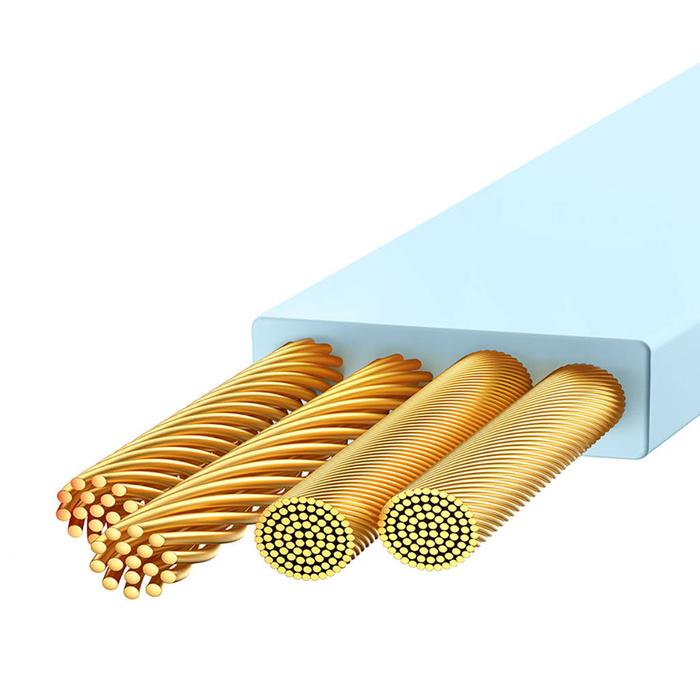 Baseus Bright Mirror 2 kabel przewód 3w1 USB Typ A - micro USB + Lightning + USB Typ C 3.5A 1.1m czarny (CAMJ010001)