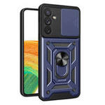 Etui Hybrid Armor Camshield etui do Samsung Galaxy A14 pancerny pokrowiec z osłoną na aparat niebieskie Case