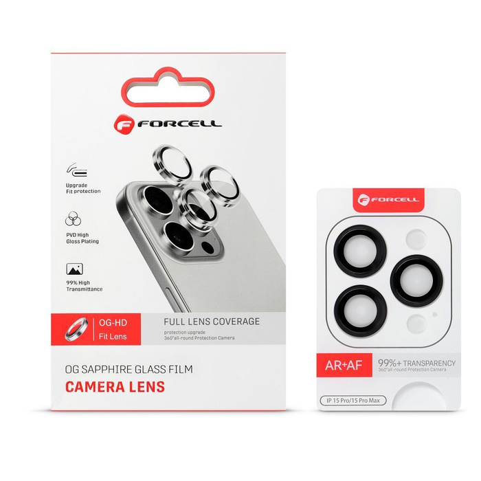 Szkło hartowane na aparat do Samsung A37 Forcell Premium czarne 0INT