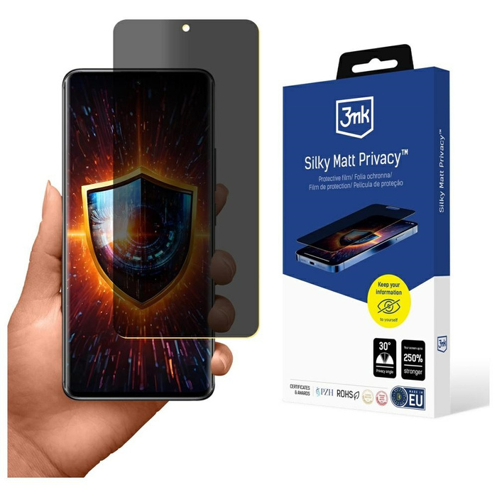 Folia prywatyzująca 3MK Silky Matt  Privacy do Redmi Note 14 Pro+