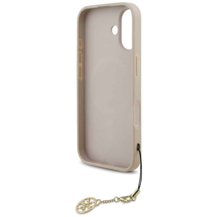 Etui Guess 4G Charms Collection MagSafe  do iPhone 17 różowy