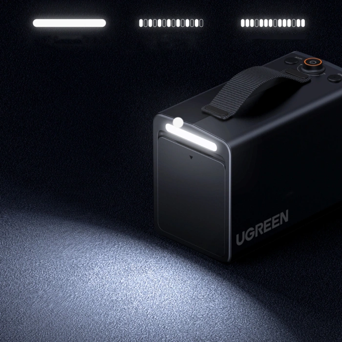 Pompka elektryczna Ugreen 150 PSI 12V do opon samochodowych z wyświetlaczem cyfrowym - szara