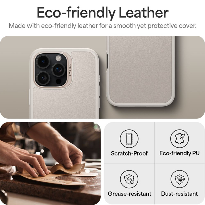 ETUI SPIGEN CYRILL KAJUK MAG MAGSAFE IPHONE 16 PRO MAX CREAM