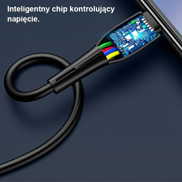 Kabel USAMS USB MicroUSB U38 Do OPPO 4A Fast Charge 1m Biały