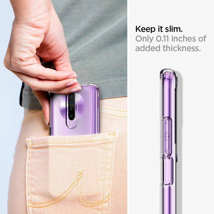 Etui SPIGEN Liquid Crystal Xiaomi Poco X2 / Redmi K30 Clear Przeźroczyste Case