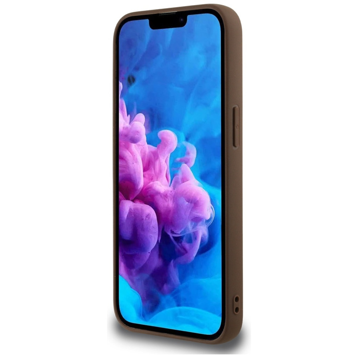 Etui Guess 4G Circle Classic Logo        MagSafe do iPhone 16e brązowy