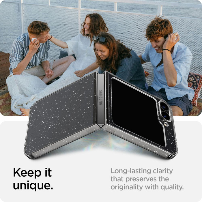 ETUI SPIGEN AIRSKIN SAMSUNG GALAXY Z FLIP 6 / 7 FE GLITTER CRYSTAL