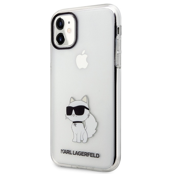 Etui Karl Lagerfeld KLHCN61HNCHTCT iPhone 11 6,1" transparent hardcase Ikonik Choupette Case
