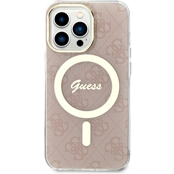 Etui Guess GUHMP13LH4STP iPhone 13 Pro 6.1" różowy/pink hardcase 4G MagSafe Case