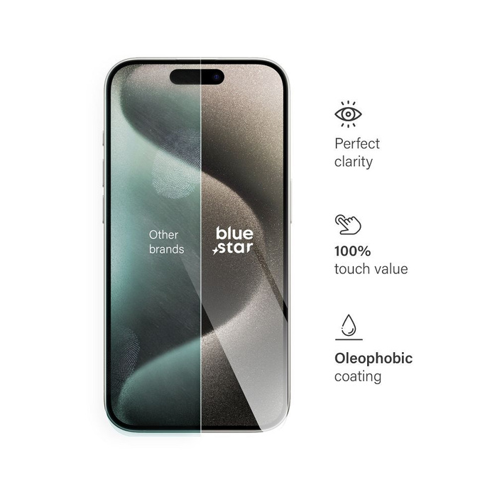 Szkło hartowane do iPhone 15 PRO Blue Star