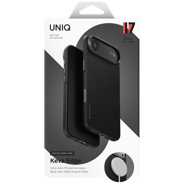 Etui UNIQ Keva EDGE do iPhone Air        Magclick Charging czarny