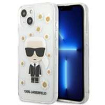 Etui KARL LAGERFELD Apple iPhone 13 Mini Flower Ikonik Karl Bezbarwny Case