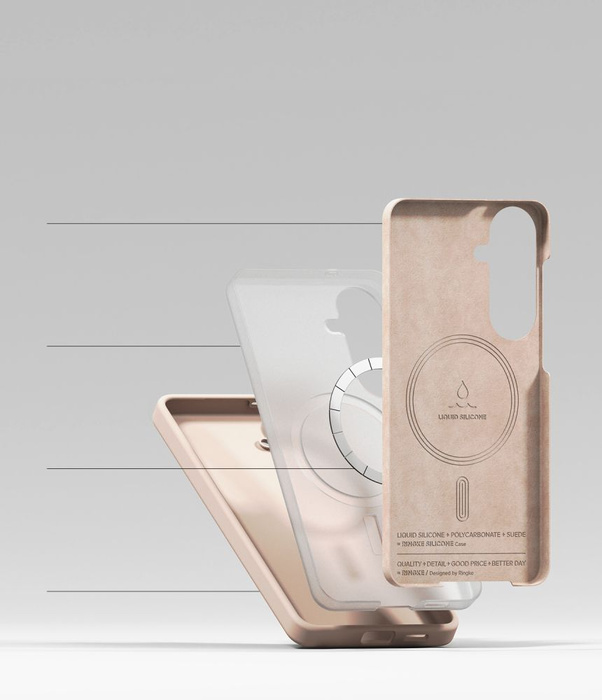 RINGKE SILICONE MAGNETIC MAGSAFE GALAXY S26+ PLUS PINK SAND