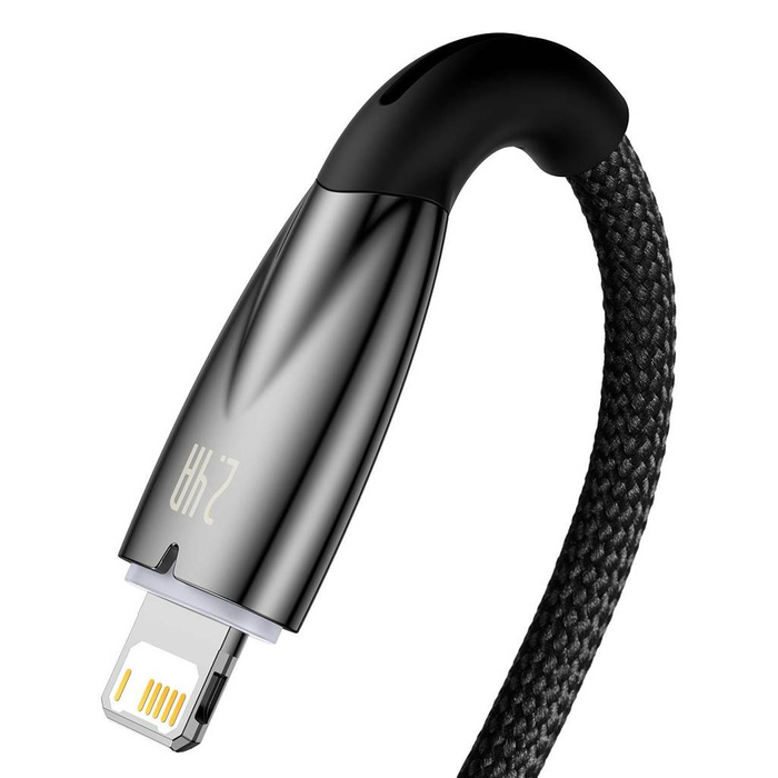Baseus Glimmer Series kabel z szybkim ładowaniem USB - Lightning 480Mb/s 2.4A 1m czarny