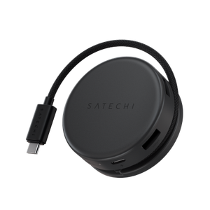 Satechi OntheGo 7-in-1 Multiport Adapter - adapter do urządzeń mobilnych (USB-C PD, 2x USB-A, HDMI 4K, Ethernet, czytnik kart micro/SD) (space black)