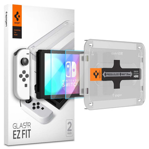 Szkło Hartowane SPIGEN Nintendo Switch Oled Glas.Tr ”ez Fit” 2-Pack