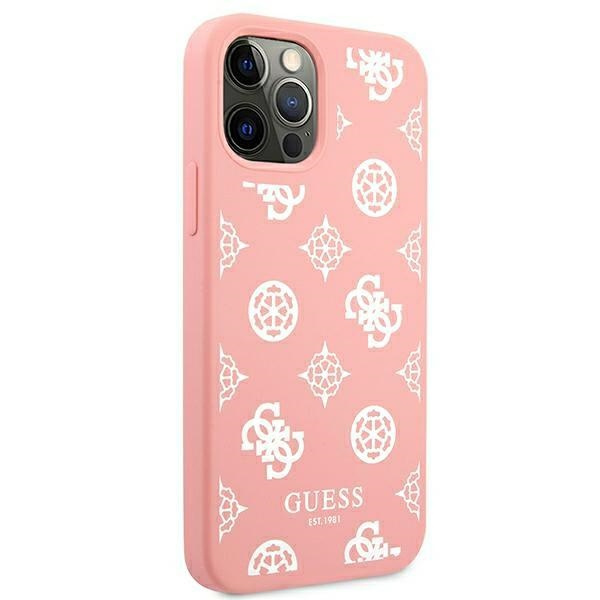 Etui GUESS Apple iPhone 12 Pro Max Peony Collection Różowy Hardcase