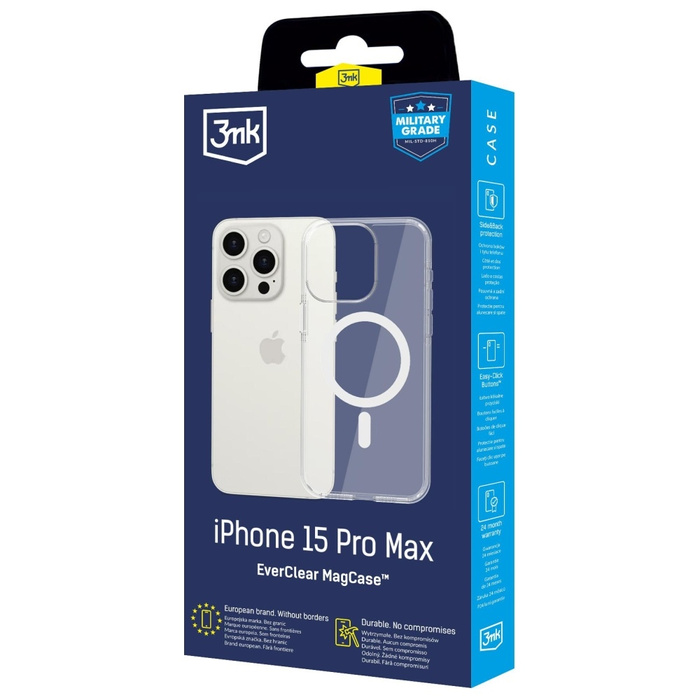 Etui 3MK EverClear MagCase do Apple      iPhone 15 Pro Max