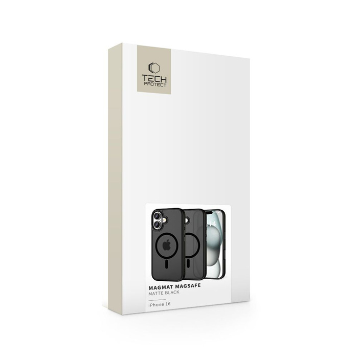 ETUI TECH-PROTECT MAGMAT MAGSAFE IPHONE 16 MATTE BLACK