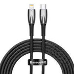 Baseus Glimmer Series kabel z szybkim ładowaniem USB-C - Lightning 480Mb/s PD 20W 2m czarny