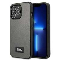 Karl Lagerfeld KLHCP13LSFMP2DG iPhone 13 Pro 6,1" hardcase srebrny/silver Saffiano Plaque