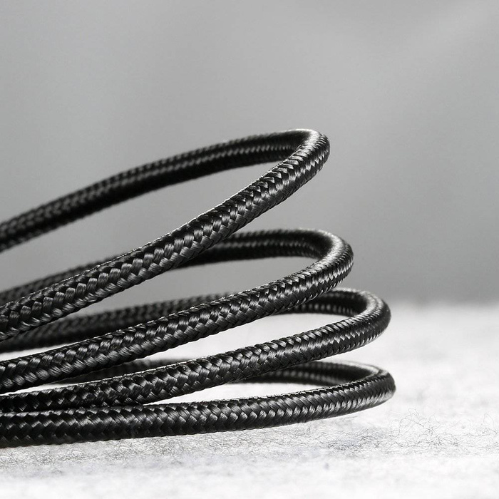 Baseus Cafule Cable wytrzymały nylonowy kabel przewód USB / micro USB QC3.0 1.5A 2M czarno-czerwony (CAMKLF-C91)