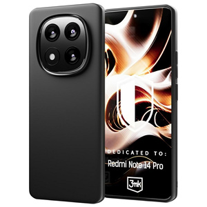 3MK Matt Case Redmi Note 14 Pro  czarny/black