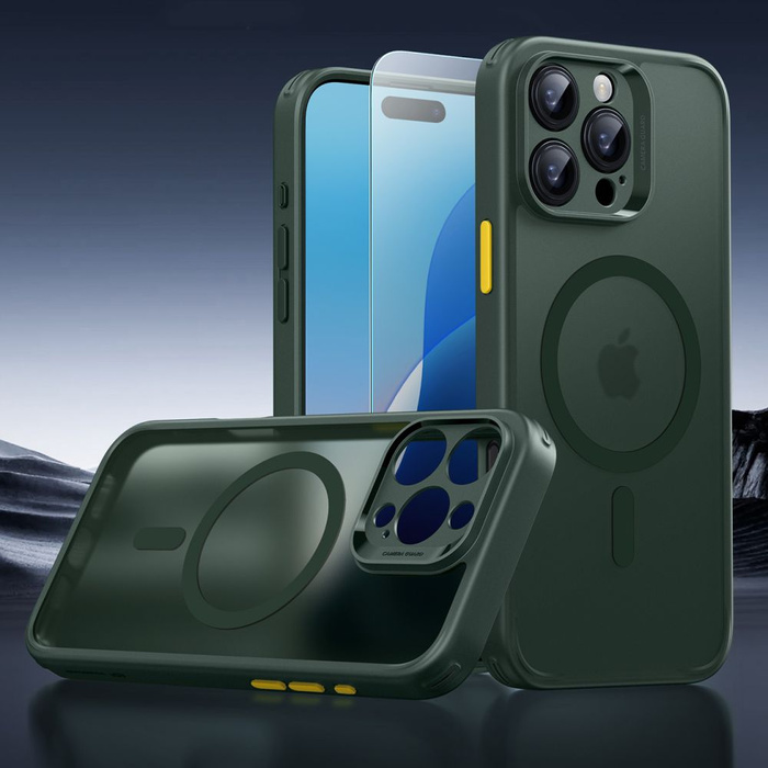 ESR CLASSIC PRO SET HALOLOCK MAGSAFE IPHONE 16 PRO FROSTED GREEN