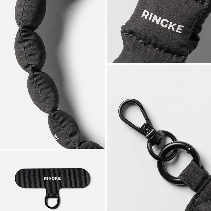 RINGKE HOLDER & PUFFER HAND STRAP CALM BLACK