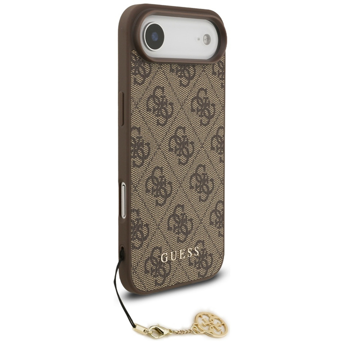 Etui Guess 4G Charms Collection MagSafe  do iPhone Air brązowy