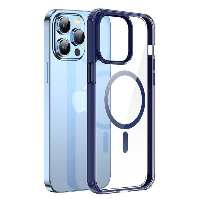 Dux Ducis Clin2 etui iPhone 14 Pro Max magnetyczny pokrowiec MagSafe niebieskie