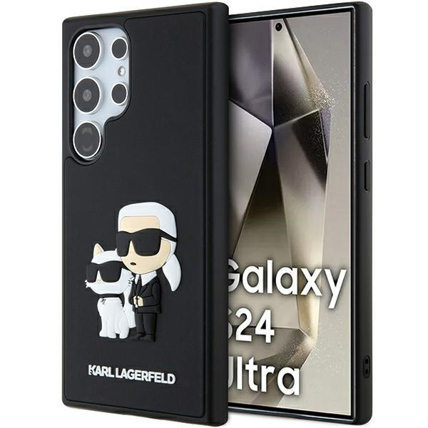 Etui Karl Lagerfeld KLHCS24L3DRKCNK Samsung Galaxy S24 Ultra S928 czarny/black hardcase 3D Rubber Karl&Choupette Case