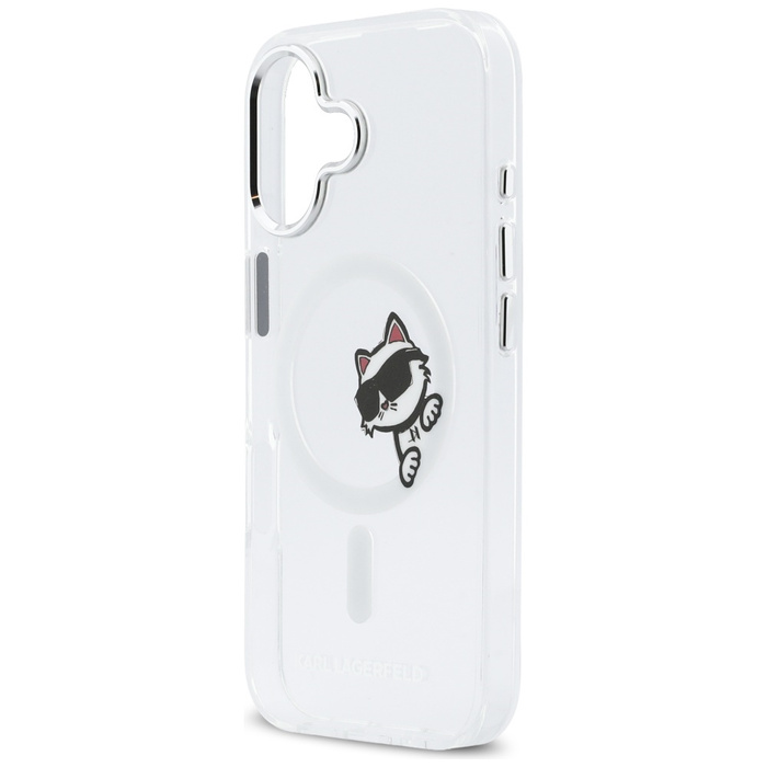Etui Karl Lagerfeld IML Peekaboo MagSafe do iPhone 17 transparent