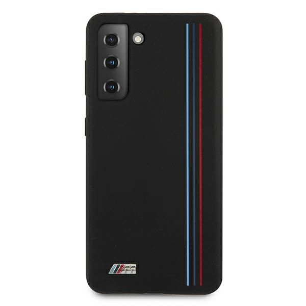 Etui BMW Samsung Galaxy S21 Plus Silicone Stripes M Collection BMHCS21MSIVTBK Czarny Case