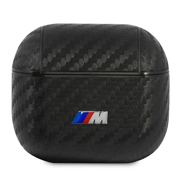 Etui BMW Apple AirPods 3 Cover PU Carbon M Collection Czarny Case