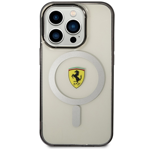 Etui Ferrari FEHMP14XURKT iPhone 14 Pro Max 6.7" przezroczysty/transparent hardcase Outline Magsafe Case