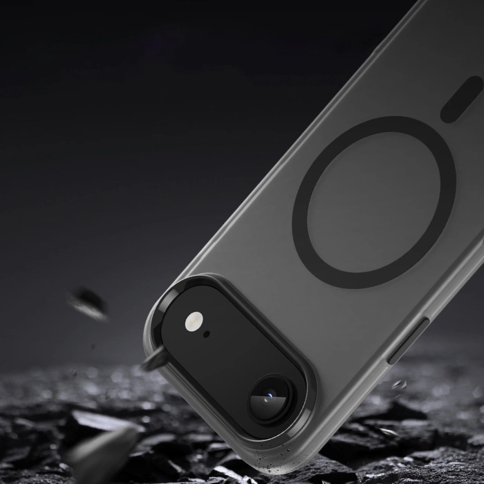 Etui Magnetic iPhone 17 Air Abrasive MagSafe Matowe Czarne