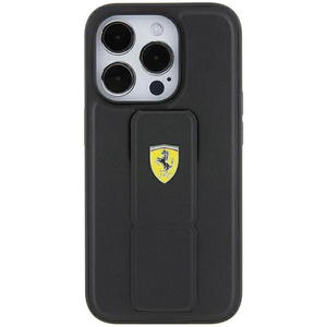 Ferrari Fehcp15sgspsik Iphone 15 6.1" Czarny/black Hardcase Grip Stand