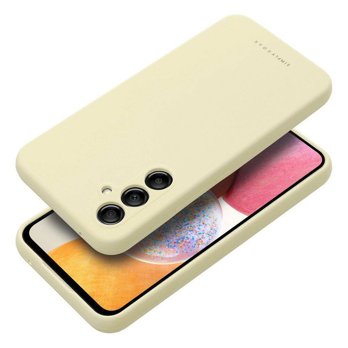 ROAR futerał CLOUD SKIN do SAMSUNG A14 4G / A14 5G Jasnożółty