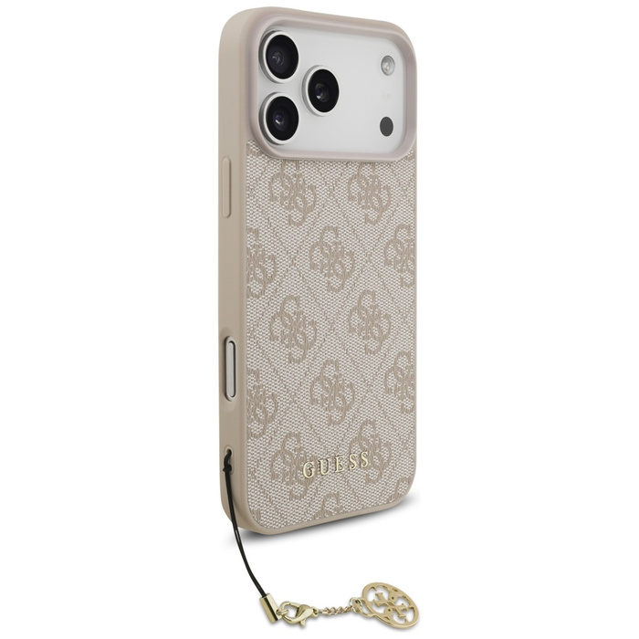 Etui Guess 4G Charms Collection MagSafe  do iPhone 17 Pro Max różowy